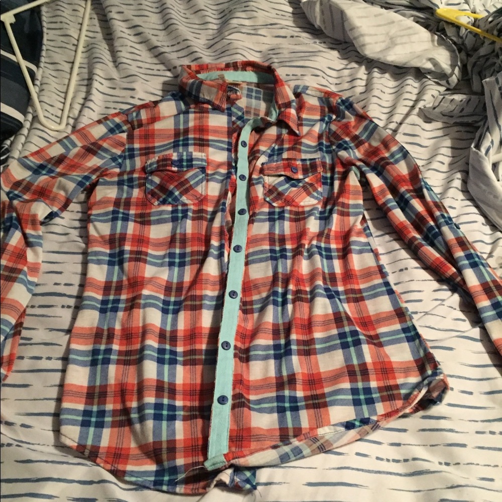 Multicolored flannel